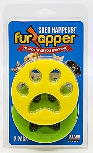 Zaps Fur Off Your Laundry - FurZapper is a non-toxic, re-usable, and effective pet hair remover tool made in the USA, that goes into your washer and dryer to gently remove pet fur, hair, dander, lint, and more from your clothing, pet bed, jackets, and blankets. Includes 2 FurZappers